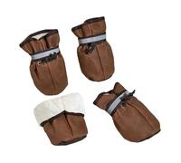 AYXAMO Zapatos Perro, Botas Perro Zapatos for Perros medianos y Grandes, Zapatos for de Exterior e Interior con Cierre Reflectante, cálidos Antideslizantes for Invierno, 4 Uds(A-Keep Warm,4XL)