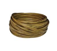 AYYDS Tubo de Peddigrohr, 8 mm de ratán plano, resistente al agua, rollo de 500 g = 70 m de material trenzado para tejer, ratán hecho a mano, artesanía (plano, madera oscura)
