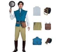 AYYOHON Flynn Rider - Disfraz de chaleco medieval renacentista para hombre, disfraz de Rapunzel, cosplay, gótico, steampunk, disfraz de Halloween, Juego 01, M
