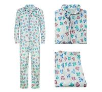 AYYOHON Pijama de dinosaurio de Clark para adultos, conjunto de camisa y pantalones de forro polar para hombre, disfraz de Halloween, cosplay, talla 3XL