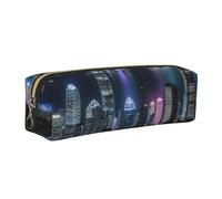 AYYQWE Aerial Night of View Hong Kong - Estuche unisex para lápices, oficina, viajes, papelería, organizador de almacenamiento, Gold, One Size, Organizador de bolsas