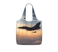 AYYQWE Aircraft Fighter Jets - Bolsa de compras plegable y reutilizable para viajes, gimnasio, mochila, viajes, camping