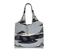 AYYQWE Aircraft Fighter Jets - Bolsa de lona extragrande con estampado de aviones