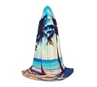 AYYQWE Beach Palm Trees 1 capa con capucha para carnaval, cosplay, para festivales, eventos, celebraciones al aire libre