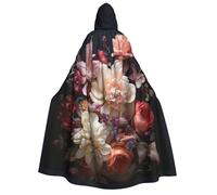 AYYQWE Beautiful Flowers 1 Print - Capa con capucha unisex para adultos, disfraz de Halloween, cosplay y carnaval