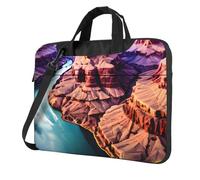AYYQWE Beauty Grand Canyon - Elegante bolsa para laptop para mujeres y hombres, portátil, de un solo hombro, viajes, oficina, negocios, Black, 14 inch