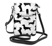 AYYQWE Black Dogs Dachshund - Mini bolso de hombro para mujer, ligero, a la moda, viajes, regalo diario