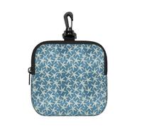AYYQWE Bolsa de almacenamiento cuadrada con estampado de estrellas de mar de lana costera, para viajes, artículos de aseo personal, oficina, viajes, viajes, bolsa organizadora de regalo