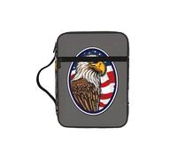 AYYQWE Bolsa de almacenamiento de la Biblia con estampado de águila calva americana para hombres y mujeres, impermeable, para el hogar, iglesia, viajes, servicio de adoración