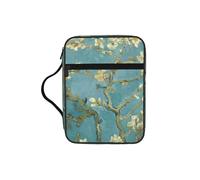 AYYQWE Bolsa de almacenamiento de la Biblia con estampado de almendros para hombres y mujeres, impermeable, para el hogar, iglesia, viajes, servicio de adoración