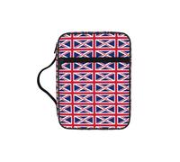 AYYQWE Bolsa de almacenamiento de la Biblia con estampado de bandera británica para hombres y mujeres, impermeable, para el hogar, iglesia, viajes, servicio de adoración
