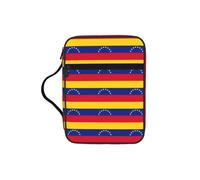 AYYQWE Bolsa de almacenamiento de la Biblia con estampado de bandera de Venezuela para hombres y mujeres, impermeable, para el hogar, iglesia, viajes, servicio de adoración