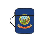 AYYQWE Bolsa de almacenamiento de la Biblia con estampado de bandera del estado de Idaho para hombres y mujeres, impermeable, para el hogar, iglesia, viajes, servicio de adoración