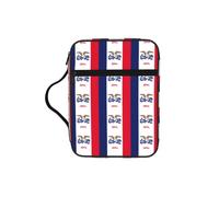 AYYQWE Bolsa de almacenamiento de la Biblia con estampado de bandera del estado de Iowa para hombres y mujeres, impermeable, para el hogar, iglesia, viajes, servicio de adoración