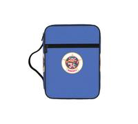 AYYQWE Bolsa de almacenamiento de la Biblia con estampado de bandera del estado de Minnesota para hombres y mujeres, impermeable, para el hogar, iglesia, viajes, servicio de adoración