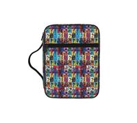 AYYQWE Bolsa de almacenamiento de la Biblia con estampado de guitarras y acústicas a color, impermeable para el hogar, iglesia, viajes, servicio de adoración