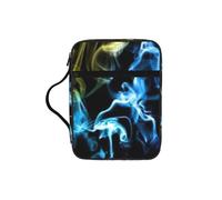 AYYQWE Bolsa de almacenamiento de la Biblia con estampado de humo colorido para hombres y mujeres, impermeable, para el hogar, iglesia, viajes, servicio de adoración