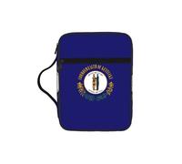 AYYQWE Bolsa de almacenamiento de la Biblia con estampado de la bandera del estado de Kentucky para hombres y mujeres, impermeable, para el hogar, iglesia, viajes, servicio de adoración