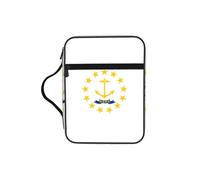 AYYQWE Bolsa de almacenamiento de la Biblia con estampado de la bandera del estado de Rhode Island para hombres y mujeres, impermeable, para el hogar, iglesia, viajes, servicio de adoración
