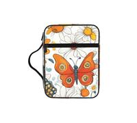 AYYQWE Bolsa de almacenamiento de la Biblia con estampado de margaritas de mariposa para hombres y mujeres, impermeable, para el hogar, iglesia, viajes, servicio de adoración