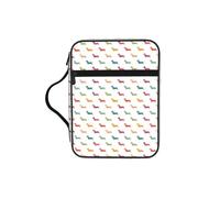 AYYQWE Bolsa de almacenamiento de la Biblia con estampado de perros salchicha para hombres y mujeres, impermeable, para el hogar, iglesia, viajes, servicio de adoración