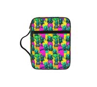 AYYQWE Bolsa de almacenamiento de la Biblia para hombres y mujeres, con estampado de piña, impermeable, para el hogar, iglesia, viajes, servicio de adoración