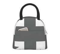 AYYQWE Bolsa de comida con aislamiento funcional y estampado de la bandera nacional del Reino Unido, portátil, para escuela, picnic, viajes, rutina diaria