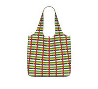 AYYQWE Bolsa de compras plegable y reutilizable con estampado de bandera de África Central para viajes, gimnasio, mochila de viaje o camping