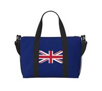 AYYQWE Bolsa de mano ligera con estampado de bandera del Reino Unido para hombres y mujeres, fin de semana, viajes de negocios, camping, uso diario