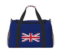AYYQWE Bolsa de viaje de mano con estampado de bandera del Reino Unido para mujeres y hombres, viajes de negocios, camping, viajes diarios