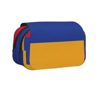 AYYQWE Bolsa ligera con estampado de la bandera de Armenia para bolígrafos, papelería, viajes, oficina, gran capacidad, artículos de tocador de maquillaje