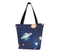 AYYQWE Bolso bandolera para mujer, diseño de cielo estrellado, con estampado espacial, a la moda, ligero, casual, para ir de compras y todos los días