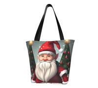 AYYQWE Bolso de hombro para mujer con estampado tradicional de gnomo navideño, ligero, casual, compras, todos los días