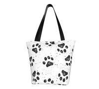 AYYQWE Bolso de hombro para mujer, diseño de huellas de perro, a la moda, ligero, cruzado, casual, compras, todos los días