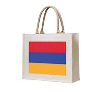 AYYQWE Bolso de mano con estampado de la bandera de Armenia, reutilizable, de lona, ecológica, para viajes, al aire libre, todos los días