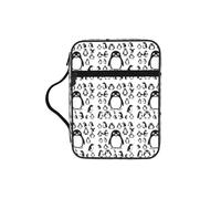 AYYQWE Bonita bolsa de almacenamiento de la Biblia con estampado de pingüino para hombres y mujeres, impermeable, para el hogar, iglesia, viajes, servicio de adoración