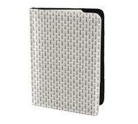 AYYQWE Bonita funda tipo cartera con estampado de piña para hombre y mujer, para pasaporte, documentos de viaje, elegante, segura y ligera, Black, Talla única