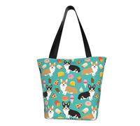 AYYQWE Bonito bolso de hombro para mujer, con estampado de corgi, ligero, cruzado, casual, compras, todos los días