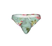 AYYQWE Calzoncillos de bikini para hombre, con estampado de flores, ropa interior transpirable, para fitness, playa, vacaciones, descanso, Negro, M