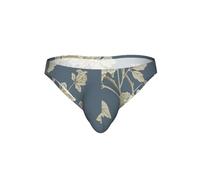 AYYQWE Calzoncillos de bikini transpirables con estampado de flores azules y amarillas para hombre, ropa interior para fitness, playa, vacaciones, descanso, Negro, M