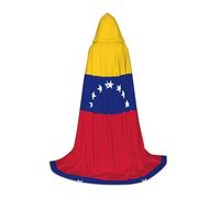AYYQWE Capa con capucha de carnaval con estampado de bandera de Venezuela, disfraz para festivales, eventos, celebraciones al aire libre