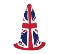 AYYQWE Capa con capucha de carnaval con estampado de bandera del Reino Unido para festivales, eventos, celebraciones al aire libre
