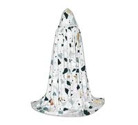 AYYQWE Capa con capucha de mármol de terrazo con estampado pastel para carnaval, cosplay, eventos, celebraciones al aire libre