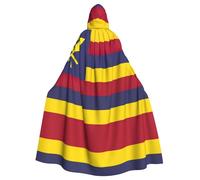 AYYQWE Capa con capucha para adultos, con estampado de la bandera del Reino de Hawái, cómoda, para cosplay, carnaval, fiesta de máscaras