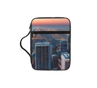 AYYQWE Chicago Illinois USA 1 - Bolsa de almacenamiento de la Biblia para hombre y mujer, impermeable, para el hogar, iglesia, viajes, servicio de adoración