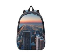 AYYQWE Chicago Illinois Usa 1 - Mochila de moda para viajes, uso diario, ligera, para viajes y aventuras al aire libre, Negro, M