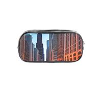 AYYQWE Chicago Illinois USA - Organizador transparente para artículos de papelería, para escuela, viajes, oficina