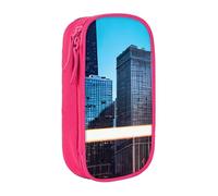 AYYQWE Chicago Reflect - Estuche práctico con múltiples compartimentos para oficina, viajes, escuela, arte, suministros diarios, Pink, Talla única, Bolsillo para el paquete