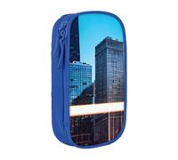 AYYQWE Chicago Reflect - Estuche práctico con múltiples compartimentos para oficina, viajes, escuela, arte, suministros diarios, Blue, Talla única, Bolsillo para el paquete
