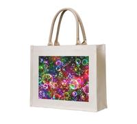 AYYQWE Colorido estampado de estrellas de arco iris, elegante, reutilizable, para compras, ecológica, viajes, al aire libre, todos los días